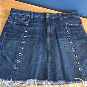 7 for all mankind denim mini